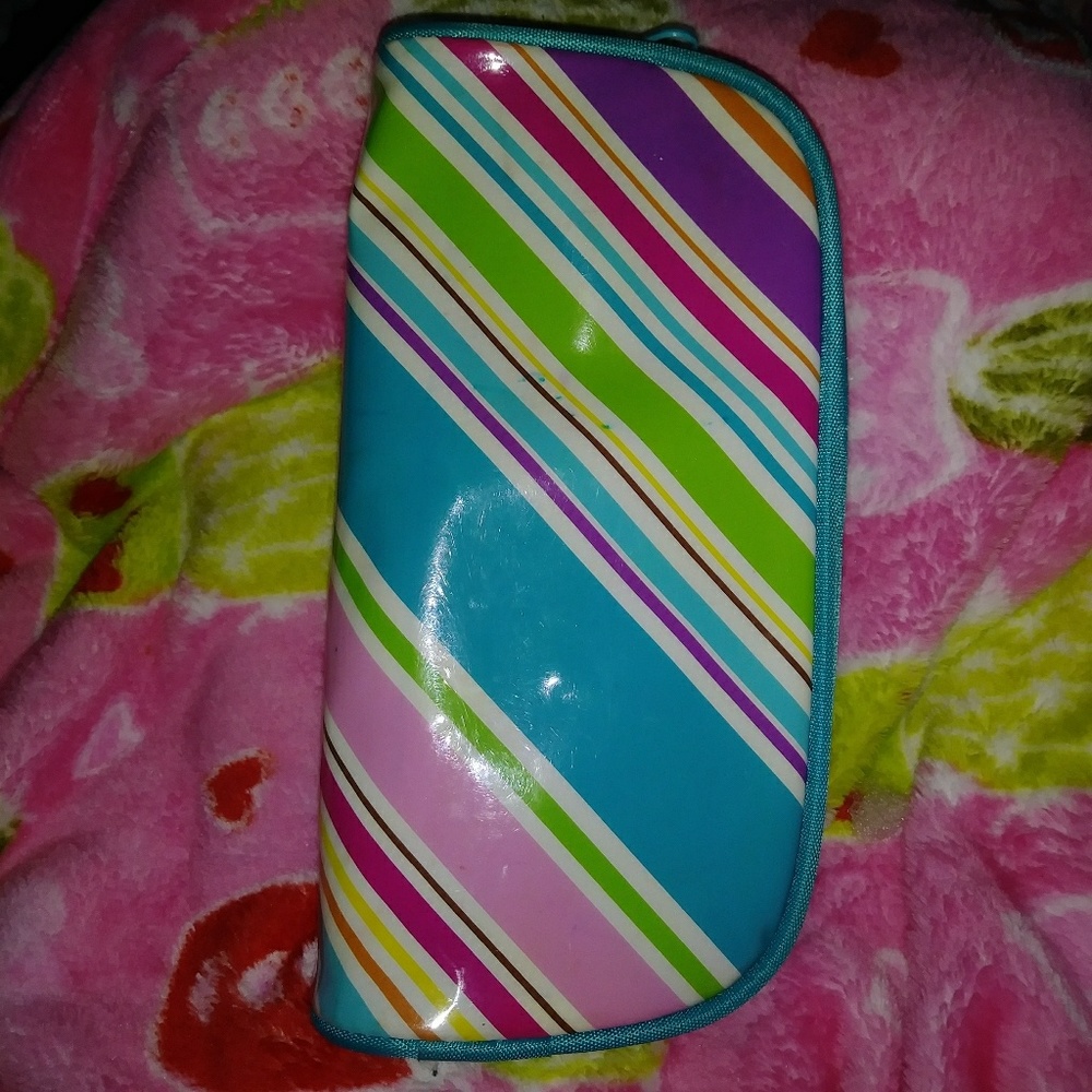 Make-up bag or pencil pouch.